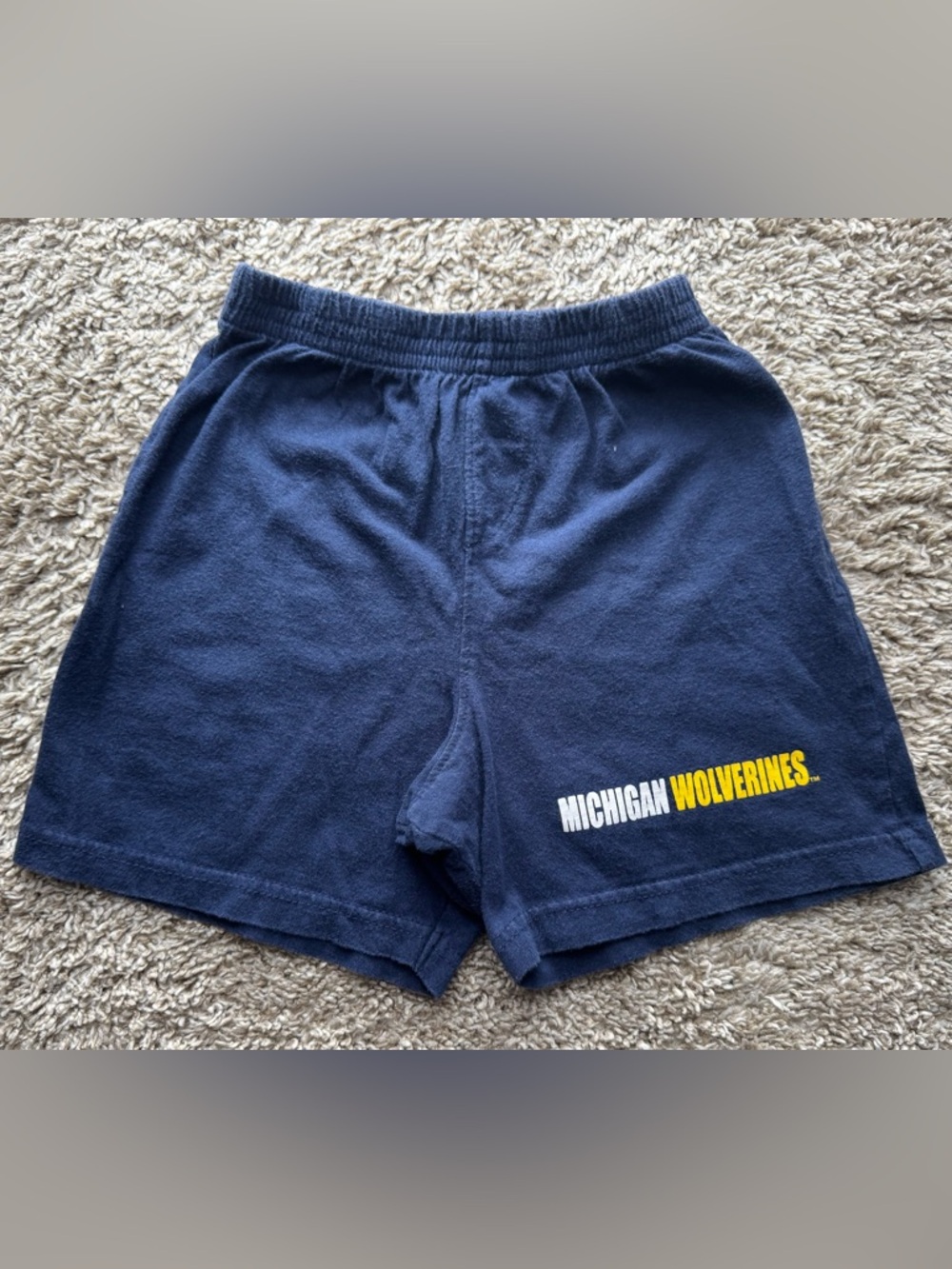 2T Michigan Wolverines Navy Shorts NCAA Kids Athletic